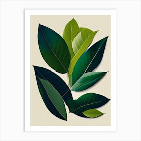 Bay Leaf Vibrant Inspired Art Print
