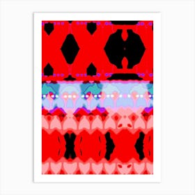 Abstract Red And Blue 11 Art Print