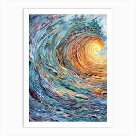 Wave In The Ocean Art Print