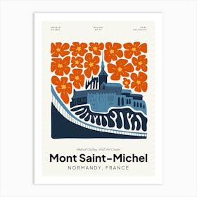 Mont Saint Michael France Travel Matisse Style Art Print
