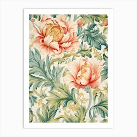 Floral Wallpaper Pattern 23 Art Print