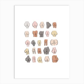 Bum Collection Art Print