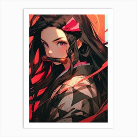 Nezuko Kimetsu No Yaiba Art Print