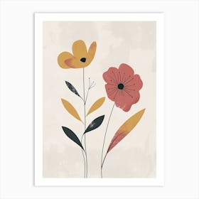 Tel Aviv Flower Market Boho Minimalist Style 1 Art Print