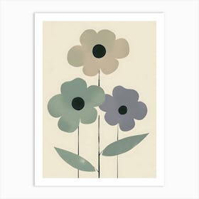 Three Flowers 1 Art Print