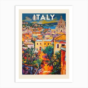Rome Italy 1 Fauvist Painting Travel Poster Art Print