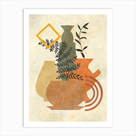 Vases And Plants 12 Art Print