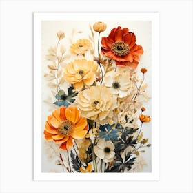 Aquarelle Abloom Art Print