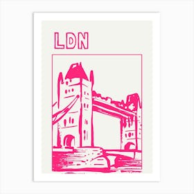 LDN Pink Print Art Print