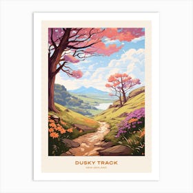 Dusky Track New Zealand 2 Hike Poster Art Print