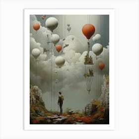 Man In The Sky Art Print