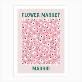 Flower Market Poster Madrid - Gallery Wall Art Print Art Print