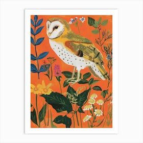 Spring Birds Owl 1 Art Print