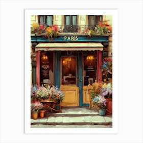 Paris Cafe Art Print