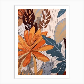 Fall Botanicals Agapanthus 1 Art Print