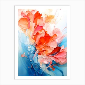 Abstract Of Flowers Art Print