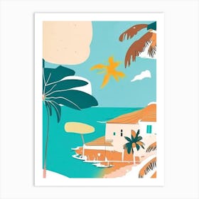 Cebu Island Philippines Muted Pastel Tropical Destination Art Print