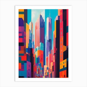 Bustling Metropolis V2 Art Print