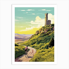 Tour Du Mont Dor France 2 Vintage Travel Illustration Art Print