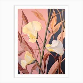 Sweet Pea 2 Flower Painting Art Print