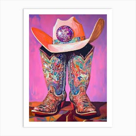 Cowboy Boots 2 Art Print