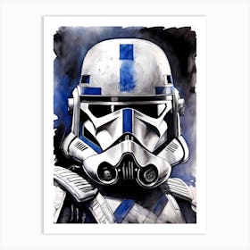 Captain Rex Star Wars Painting (2) Art Print