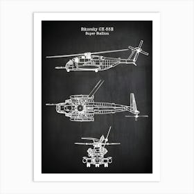 Sikorsky Ch 53e Super Stallion Helicopter Diagram Blueprint Ch 53e Marine Corps Helicopter Decor Helicopter Art Helicopter Print Ch53e1 Art Print