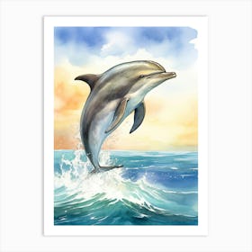 Short Beaked Common Dolphin  3 Art Print