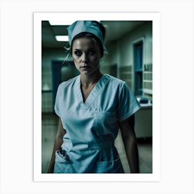 Can't Sleep In The Hospital, Call The Night Nurse- Reimagined 3 Art Print