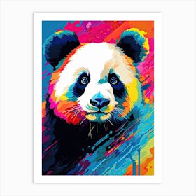 Panda Art In Pop Art Style 2 Art Print