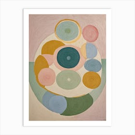 Pastel Circle Sphere Art Print