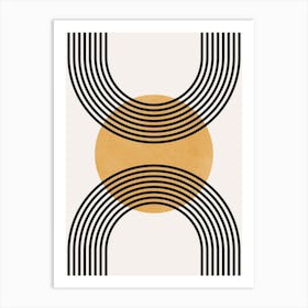 Circles and lines 17 Art Print