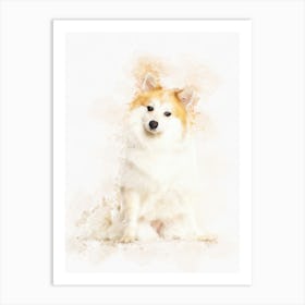 Spitz Dog Art Print