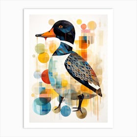 Bird Painting Collage Mallard Duck 3 Art Print