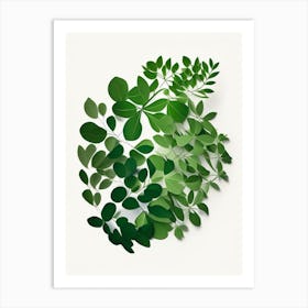 Thyme Leaf Vibrant Inspired 1 Art Print