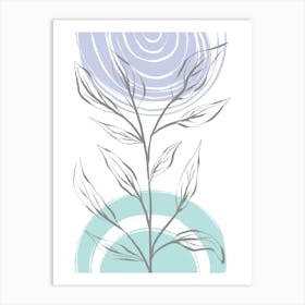 In The Sun Blue Art Print