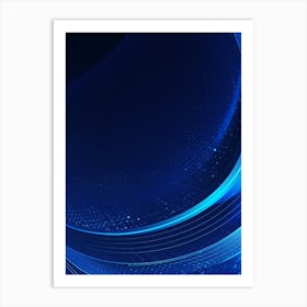 Abstract Blue Background Art Print