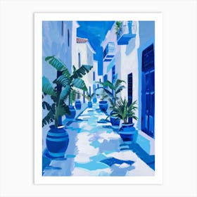 Blue Alley Art Print