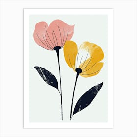 Beirut Flower Market Boho Minimalist Style 1 Art Print