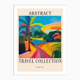 Abstract Travel Collection Poster Puerto Rico 3 Art Print