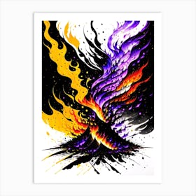 Lava Painting Art Print