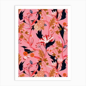 Eastern Delight - Pink Art Print
