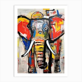 Neo-Elephant Rhapsody Art Print