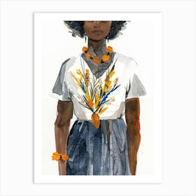 African American Woman 4 Art Print