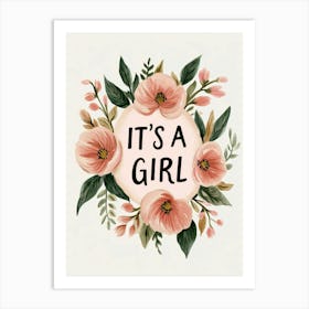 Its A Girl Art Print