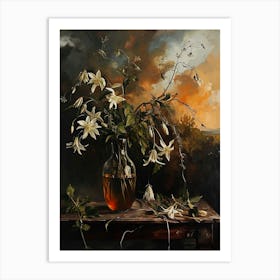 Baroque Floral Still Life Nigella 5 Art Print