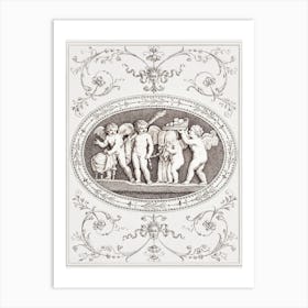 Cupid Little Angles Art Print