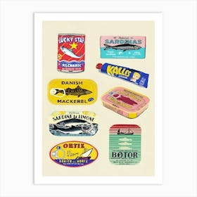 Swedish Tinned Fish Art Print