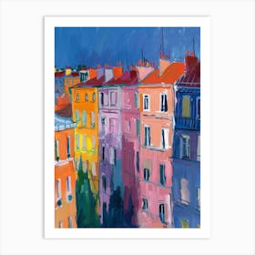 Paris Skyline Art Print