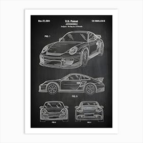 911 Sport Car Patent Print Car Decor Car Art Car Poster Sports Car Wall Art Sports Car Car Blueprint Vc1341 Art Print